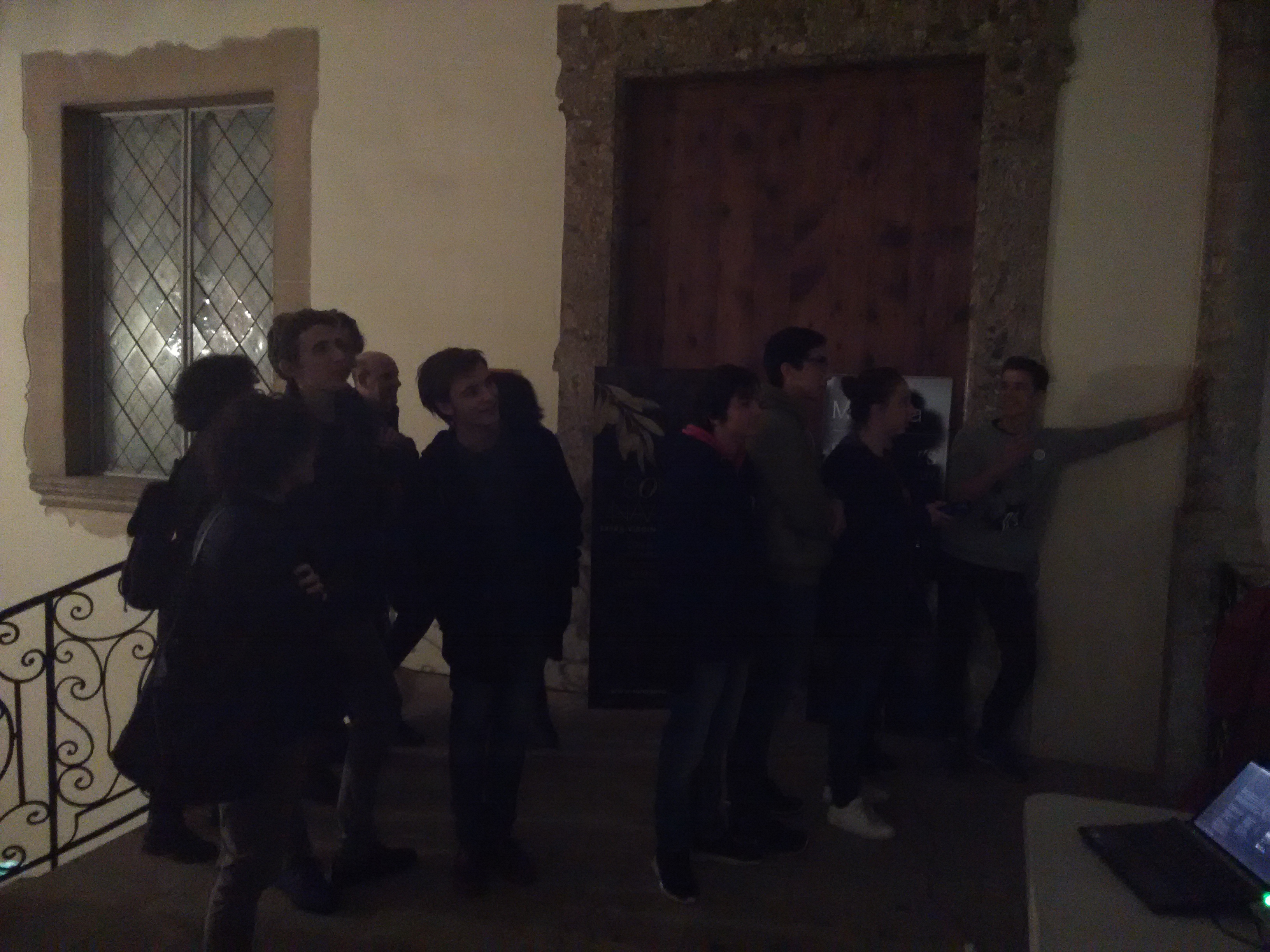 High School Students visiting the Exposition